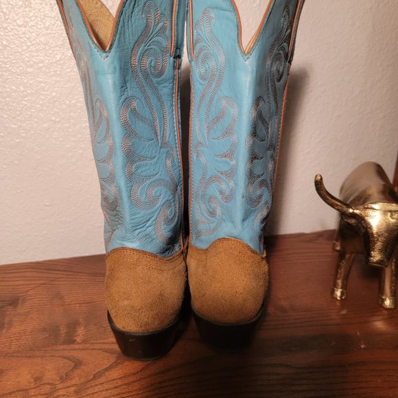 Durango Turqous vintage Cowboy boots 9.5 - Picture 4 of 11